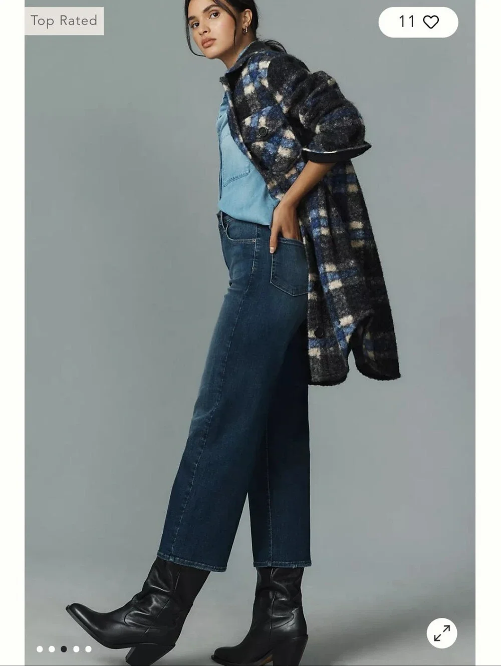 Savannah High Rise Wide Leg Jeans - Picture 3 of 16
